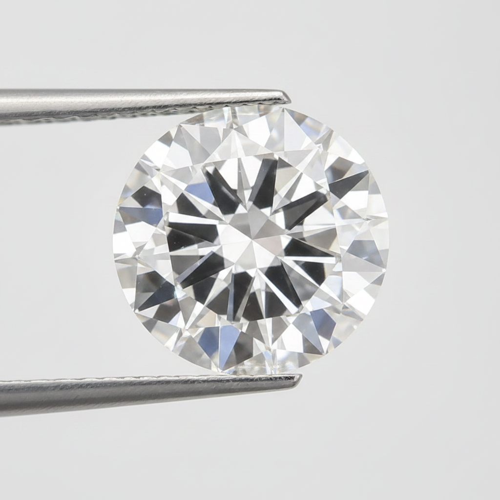 IGI Certified 6.00 Ct F Color VS1 Round CVD Diamond with 11.83mm Diameter
