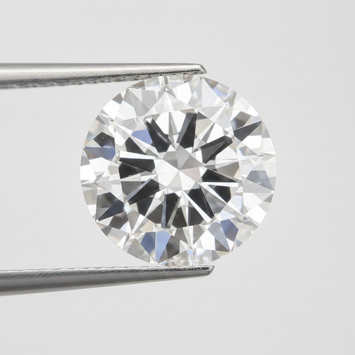 IGI Certified 6.00 Ct F Color VS1 Round CVD Diamond with 11.83mm Diameter