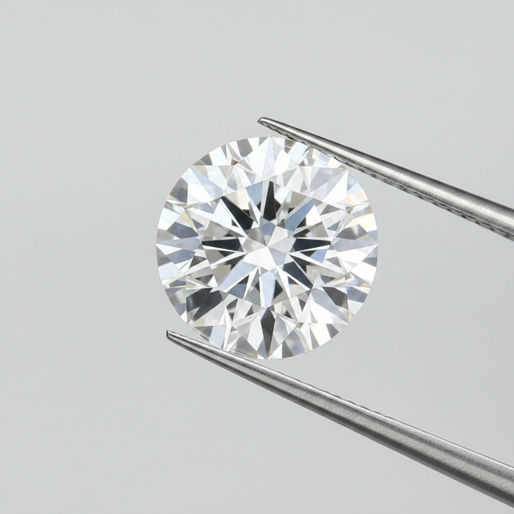 IGI Certified 6.06 Ct F Color VS2 Round CVD Diamond with 11.83mm Diameter