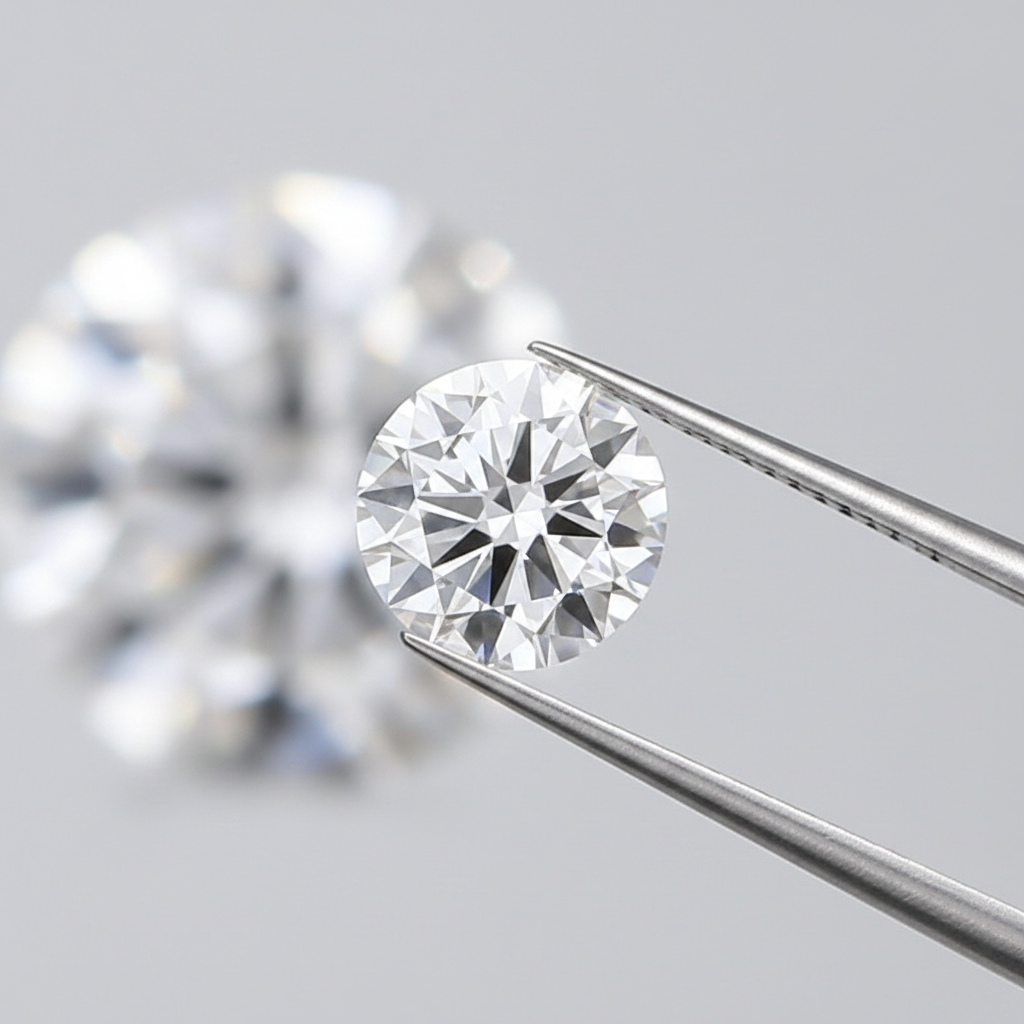 IGI Certified 4.01 Ct E Color VVS2 Round CVD Diamond with 10.22mm Diameter