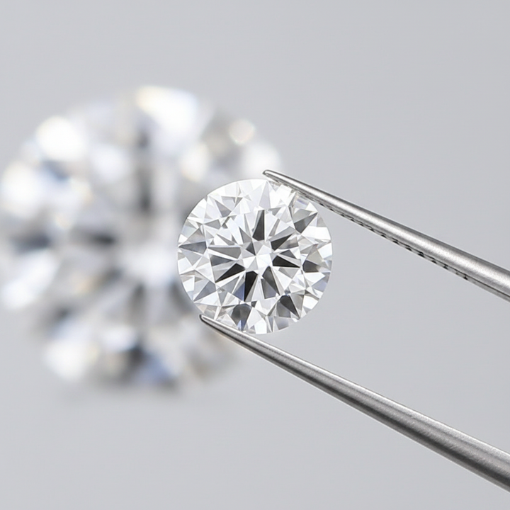 IGI Certified 4.01 Ct E Color VVS2 Round CVD Diamond with 10.22mm Diameter