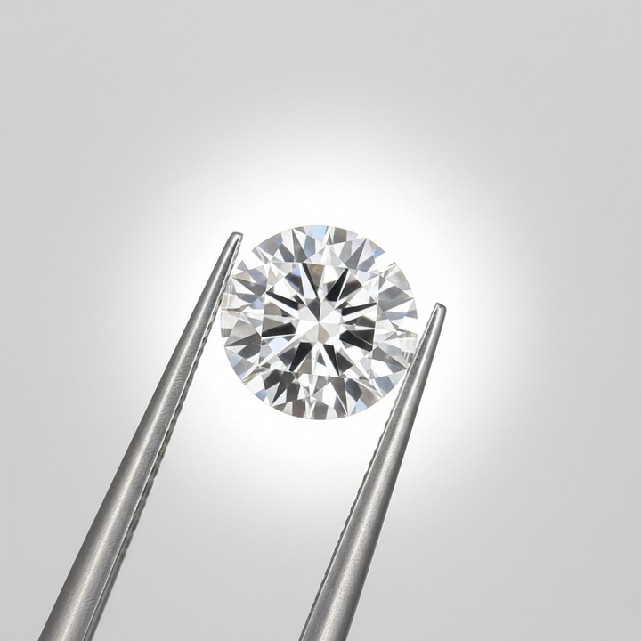 IGI Certified 5.40 Ct D Color VS2 Round CVD Diamond with 11.47mm Diameter