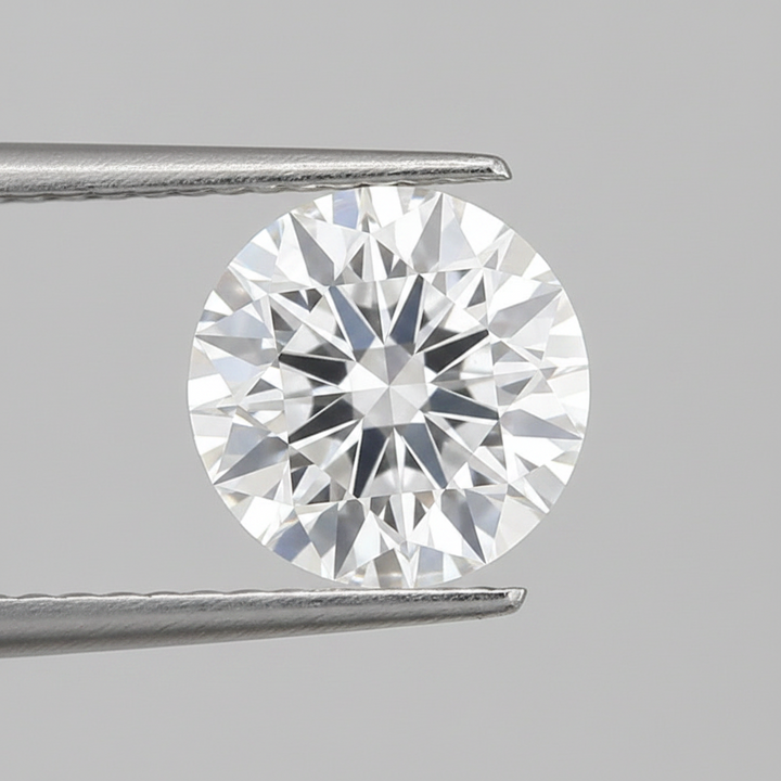 IGI Certified 3.08 Ct E Color VVS1 Round CVD Diamond with 9.28mm Diameter
