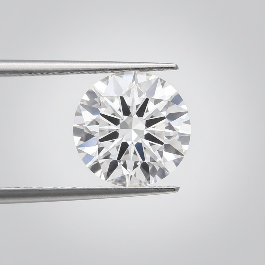 IGI Certified 9.02 Ct F Color VVS2 Round CVD Diamond with 13.38mm Spread