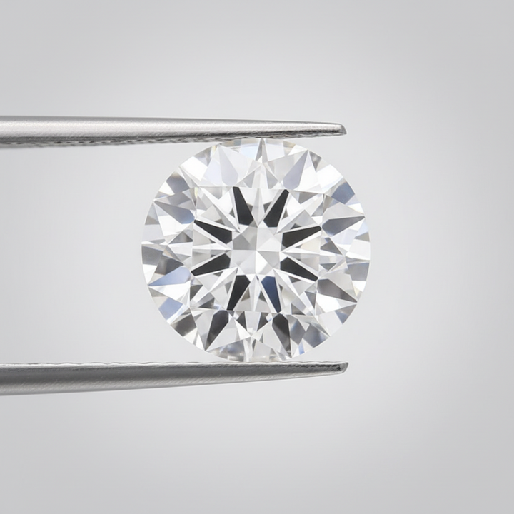 IGI Certified 9.02 Ct F Color VVS2 Round CVD Diamond with 13.38mm Spread