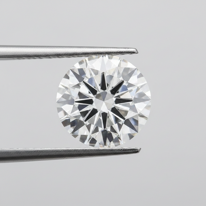 IGI Certified 4.13 Ct D Color VVS2 Round CVD Diamond with 10.31mm Diameter