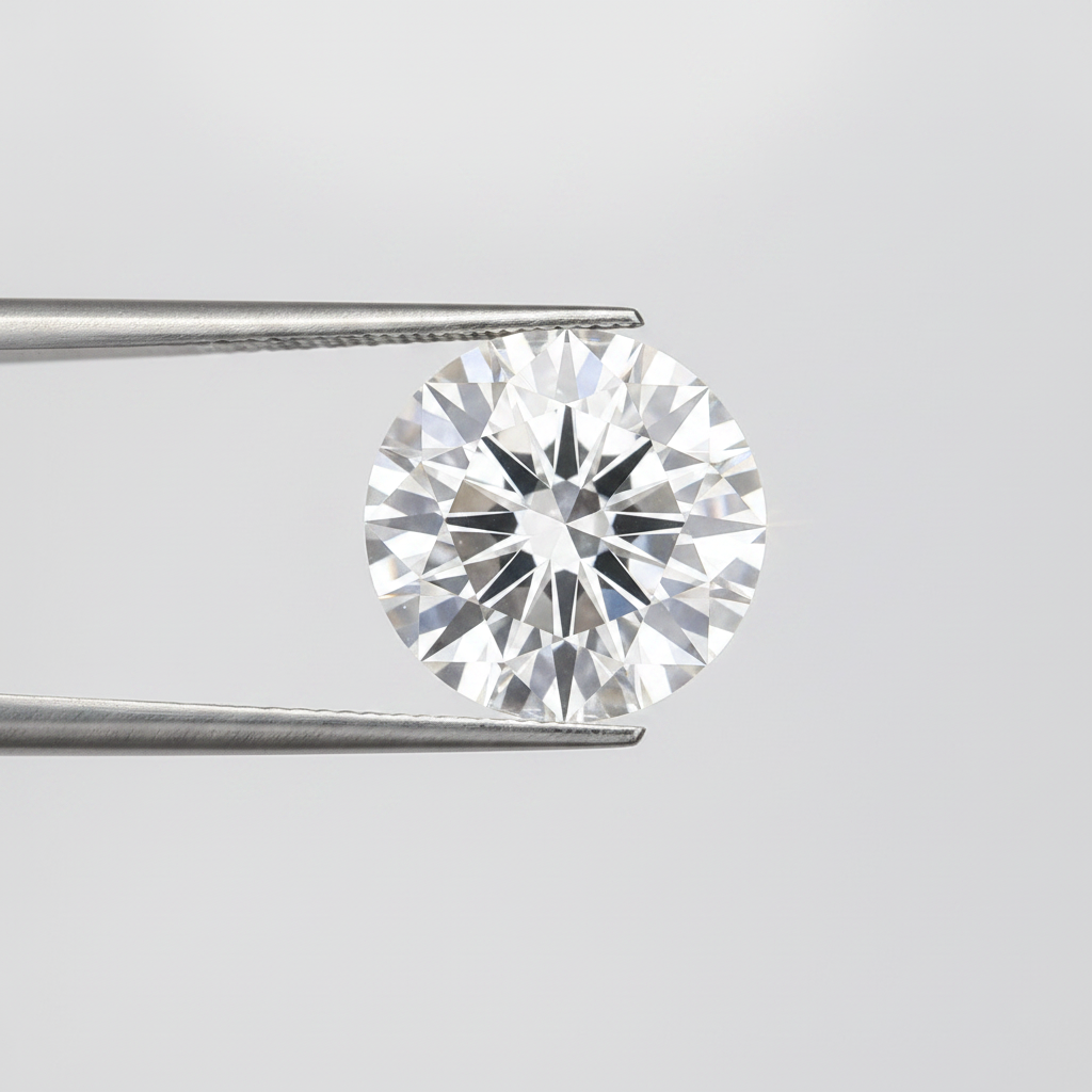 IGI Certified 6.06 Ct F Color VS2 Round CVD Diamond with 11.82mm Diameter