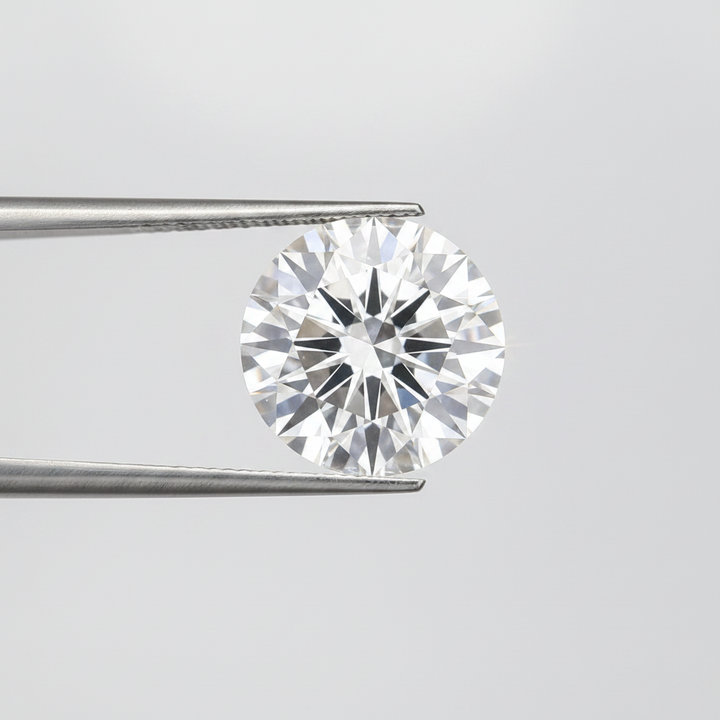 IGI Certified 6.06 Ct F Color VS2 Round CVD Diamond with 11.82mm Diameter