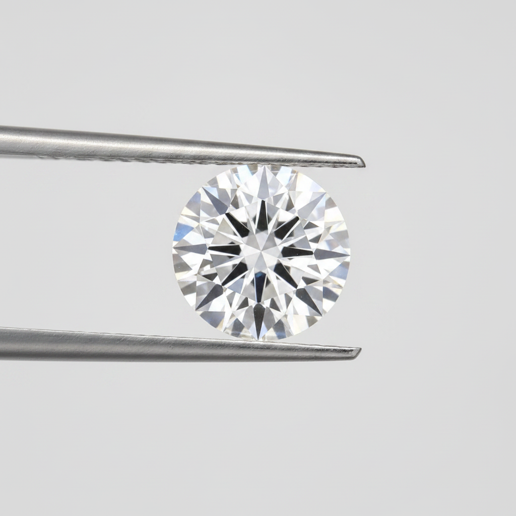 IGI Certified 3.18 Ct E Color VS1 Round CVD Diamond with 9.53mm Diameter