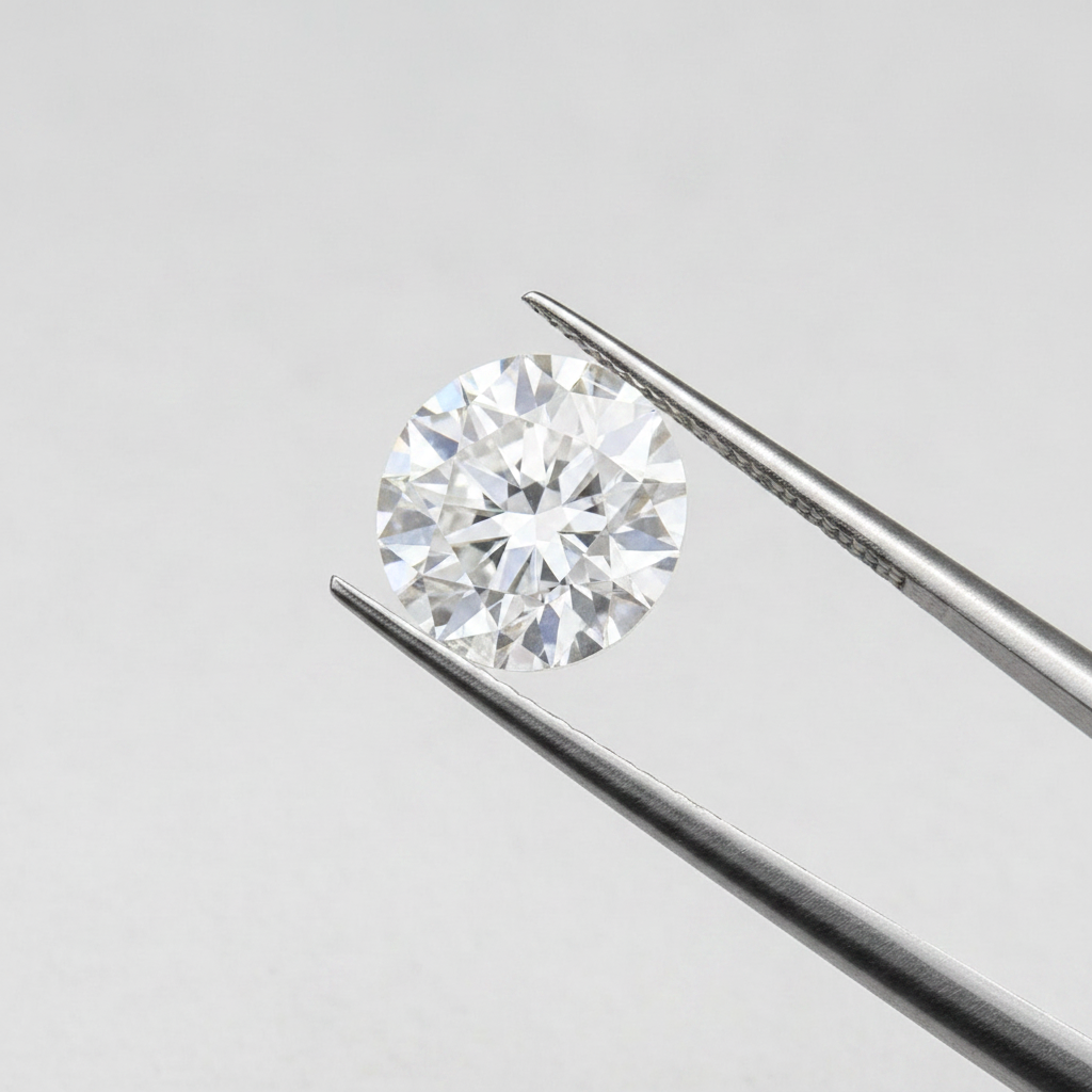 IGI Certified 3.10 Ct F Color VVS2 Round CVD Diamond with 9.35mm Diameter