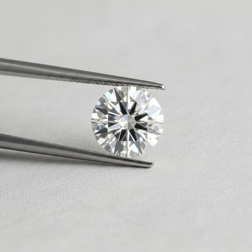 IGI Certified 4.16 Ct F Color VS2 Round CVD Diamond with 10.43mm Diameter