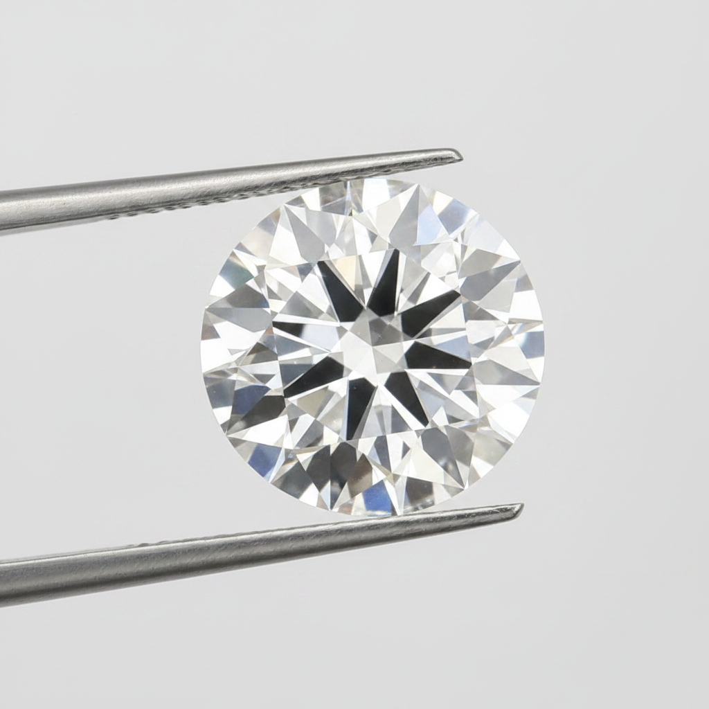 IGI Certified 6.05 Ct F Color VS1 Round CVD Diamond with 11.80mm Diameter