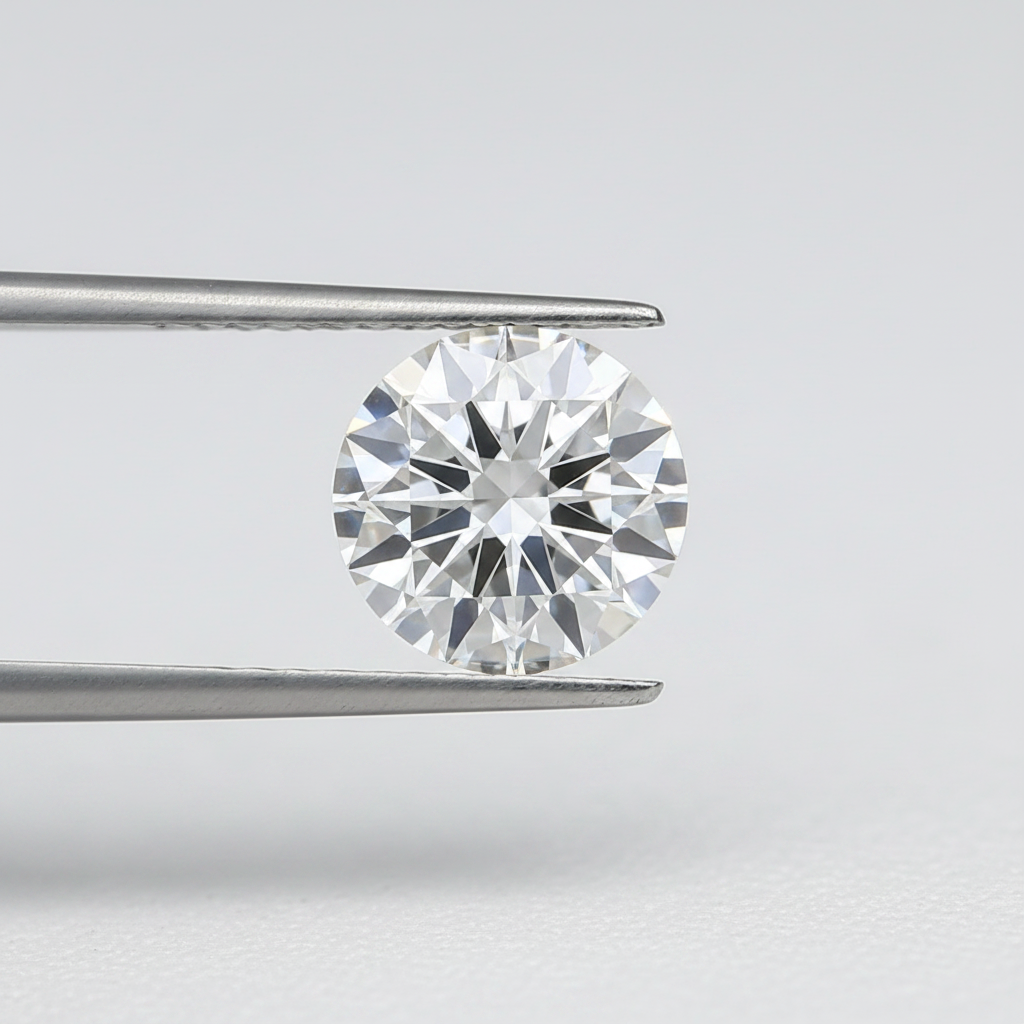 IGI Certified 3.21 Ct D Color VVS1 Round CVD Diamond with 9.50mm Diameter
