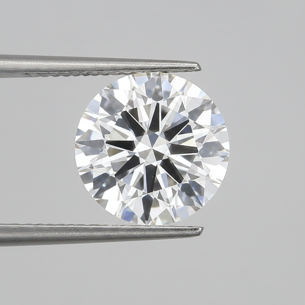 IGI Certified 5.00 Ct E Color VVS2 Round CVD Diamond with 11.05mm Diameter