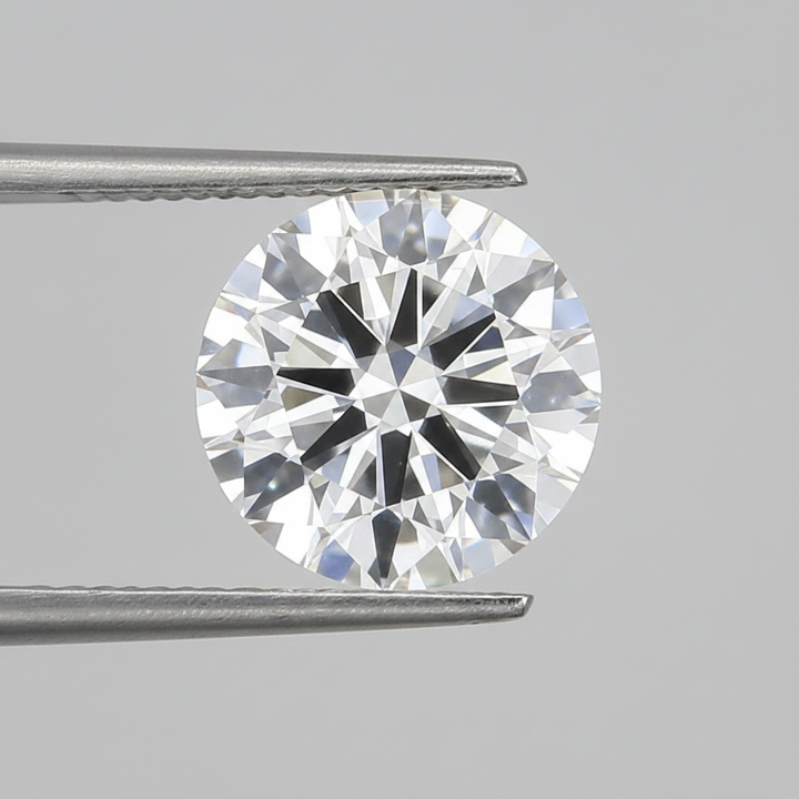 IGI Certified 5.00 Ct E Color VVS2 Round CVD Diamond with 11.05mm Diameter