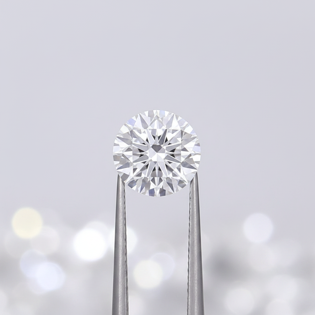 IGI Certified 3.02 Ct D Color VVS1 Round CVD Diamond with 9.19mm Diameter