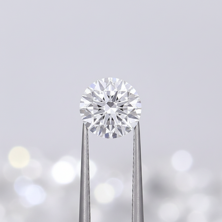 IGI Certified 3.02 Ct D Color VVS1 Round CVD Diamond with 9.19mm Diameter
