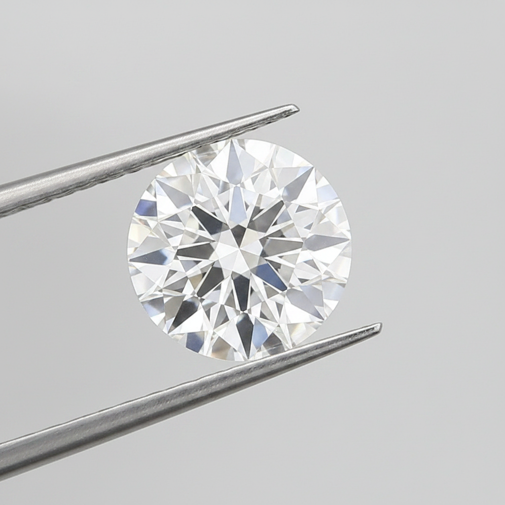 IGI Certified 4.58 Ct E Color VVS1 Round CVD Diamond with 10.64mm Diameter