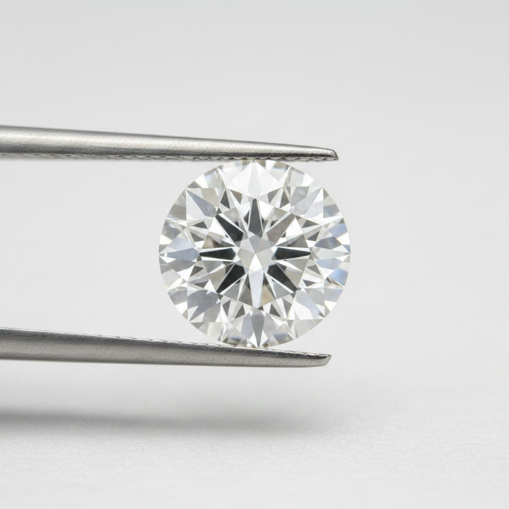 IGI Certified 6.05 Ct F Color VS1 Round CVD Diamond with 11.94mm Diameter