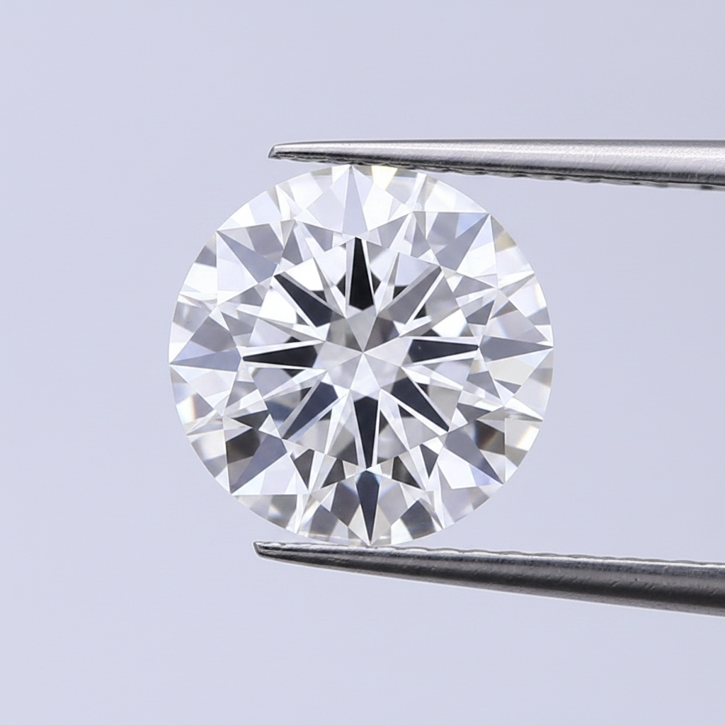 IGI Certified 10.09 Ct F Color VVS2 Round CVD Diamond As Grown