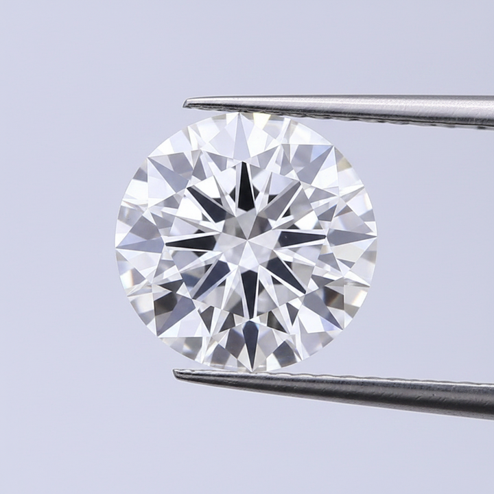 IGI Certified 10.09 Ct F Color VVS2 Round CVD Diamond As Grown