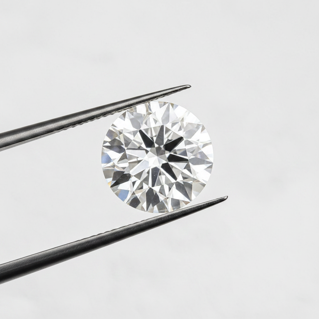 IGI Certified 3.14 Ct F Color VS2 Round CVD Diamond with 9.36mm Diameter
