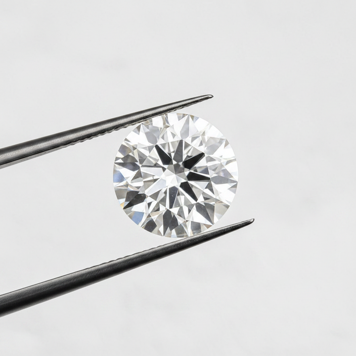 IGI Certified 3.14 Ct F Color VS2 Round CVD Diamond with 9.36mm Diameter