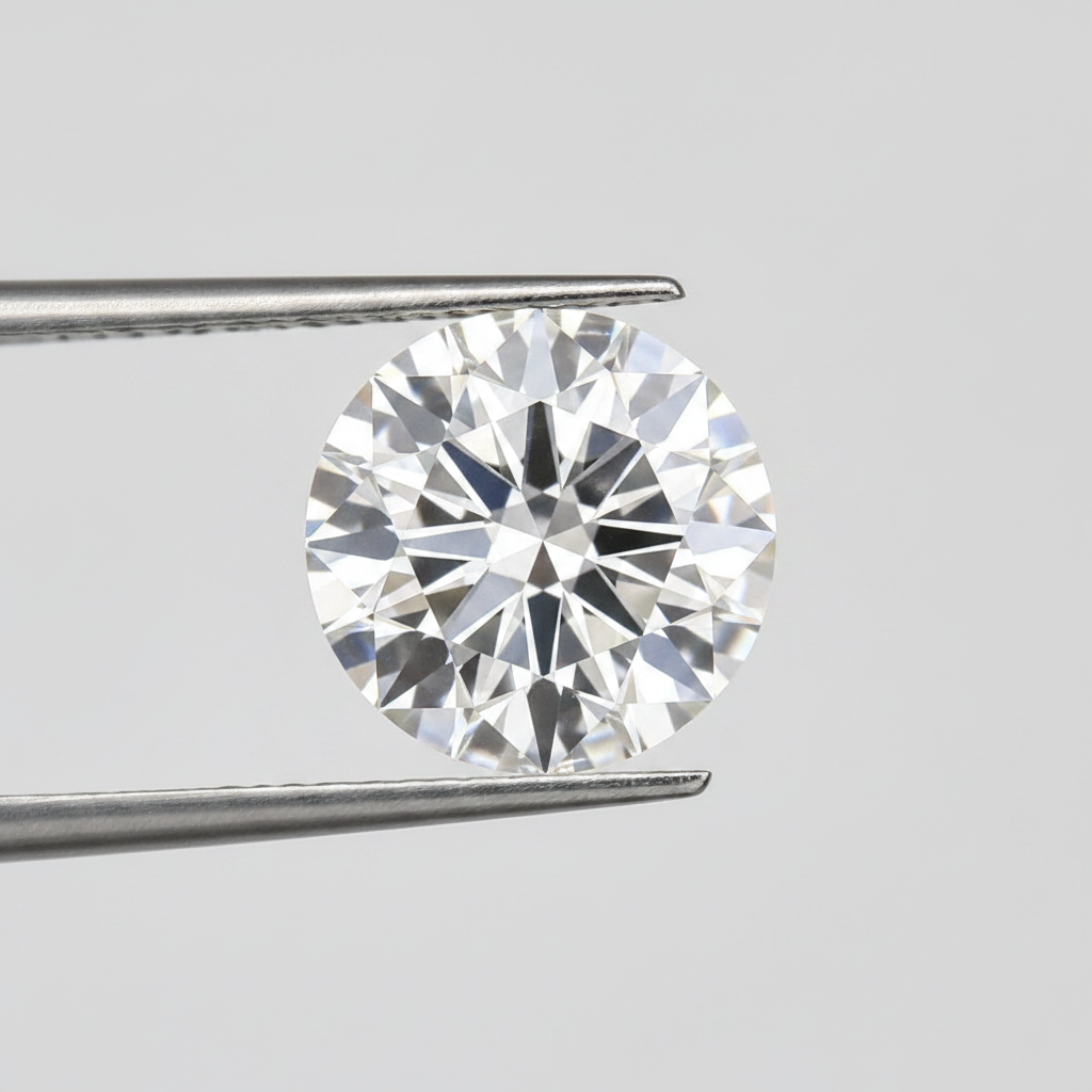 IGI Certified 3.02 Ct F Color VS1 Round CVD Diamond with 9.34mm Diameter