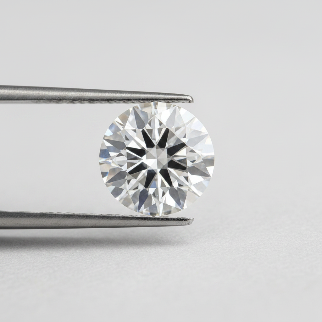 IGI Certified 7.06 Ct F Color VS1 Round CVD Diamond with 12.26mm Diameter