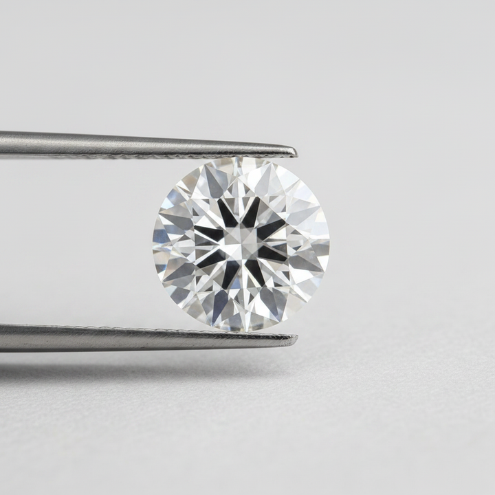 IGI Certified 7.06 Ct F Color VS1 Round CVD Diamond with 12.26mm Diameter