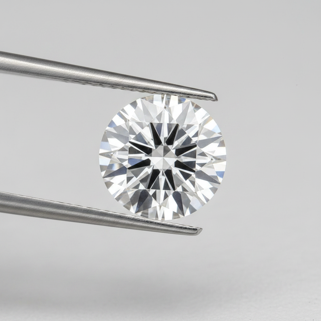 IGI Certified 3.01 Ct E Color VS2 Round CVD Diamond with 9.37mm Diameter
