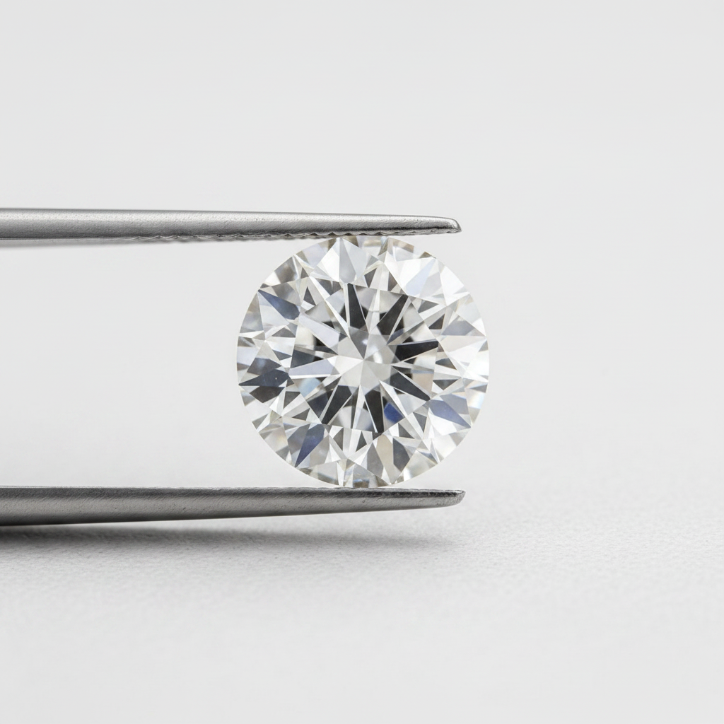 IGI Certified 3.02 Ct E Color VS1 Round CVD Diamond with 9.15mm Diameter