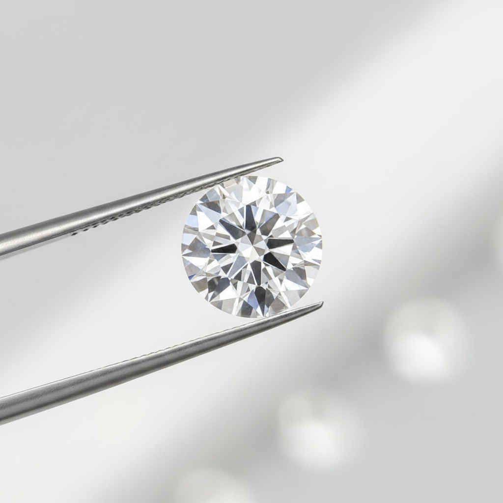 IGI Certified 3.09 Ct D Color VS2 Round CVD Diamond with 9.40mm Diameter