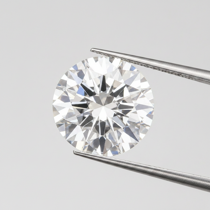 IGI Certified 3.01 Ct E Color VS2 Round CVD Diamond with 9.36mm Diameter
