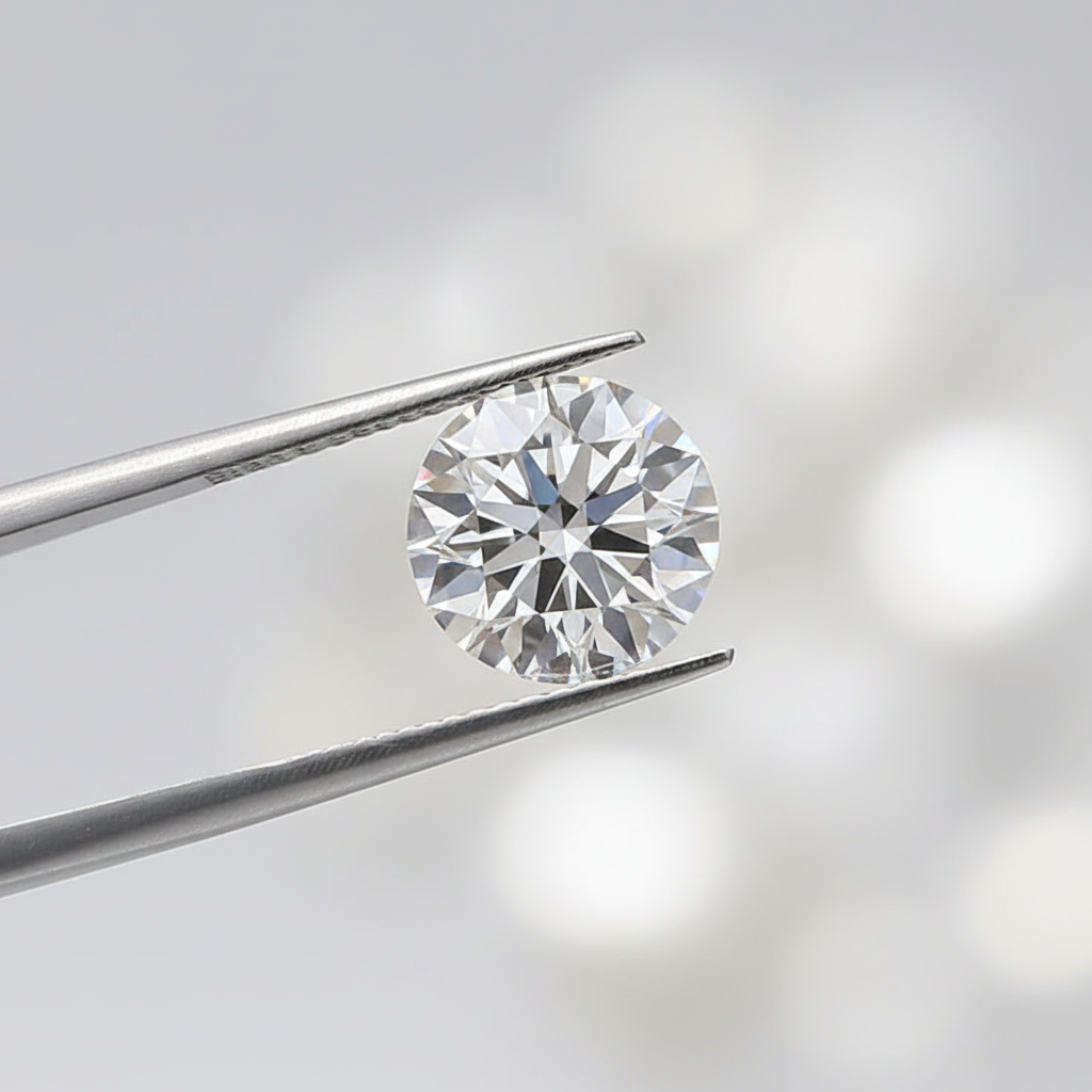 IGI Certified 4.06 Ct E Color VVS1 Round CVD Diamond with 10.29mm Diameter