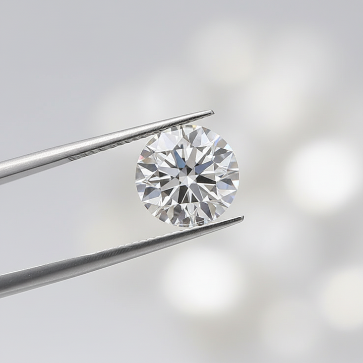 IGI Certified 4.06 Ct E Color VVS1 Round CVD Diamond with 10.29mm Diameter