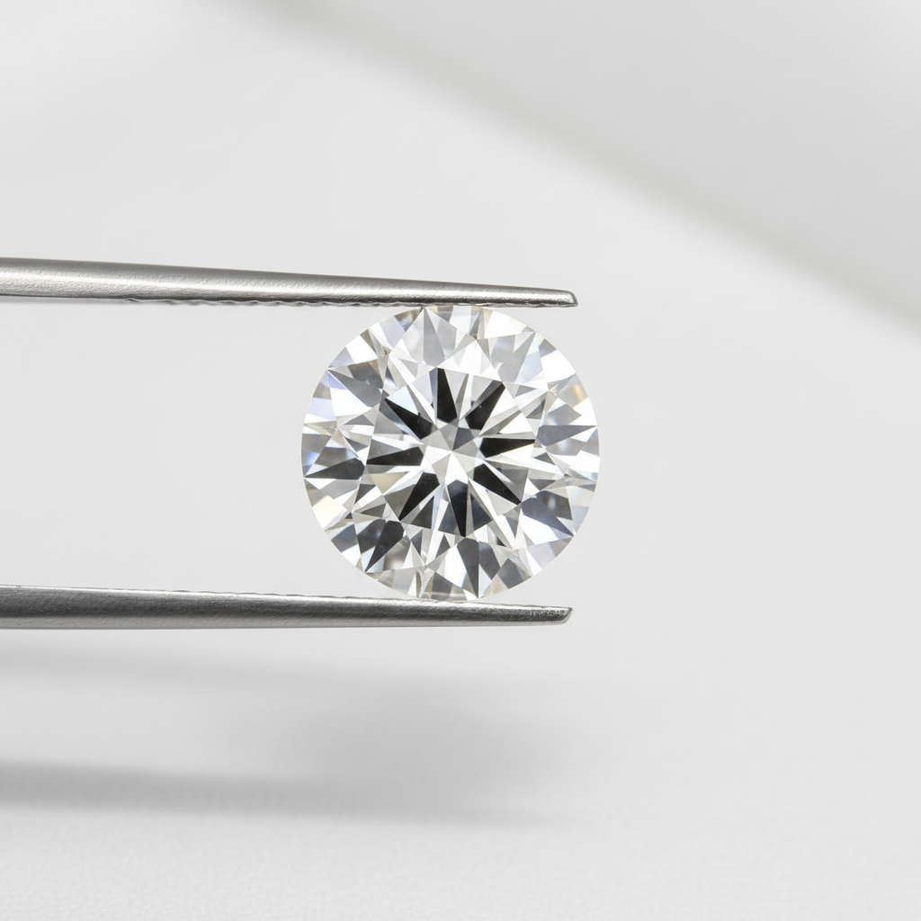 IGI Certified 4.25 Ct F Color VS2 Round CVD Diamond with 10.45mm Diameter