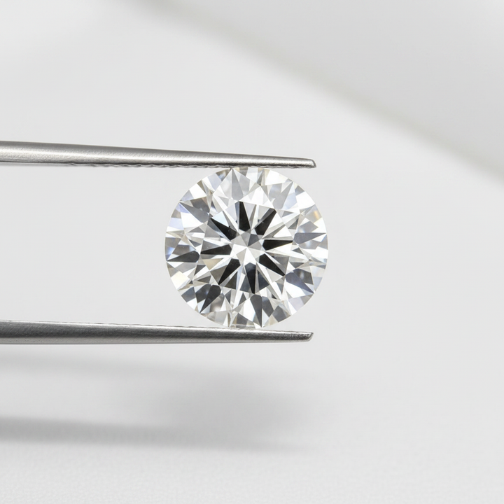 IGI Certified 4.25 Ct F Color VS2 Round CVD Diamond with 10.45mm Diameter