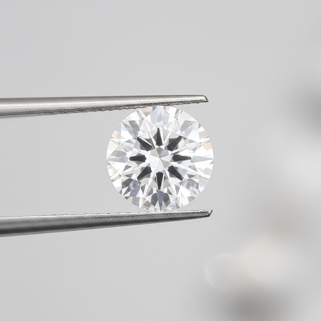 IGI Certified 5.09 Ct D Color VVS2 Round CVD Diamond with 11.07mm Diameter