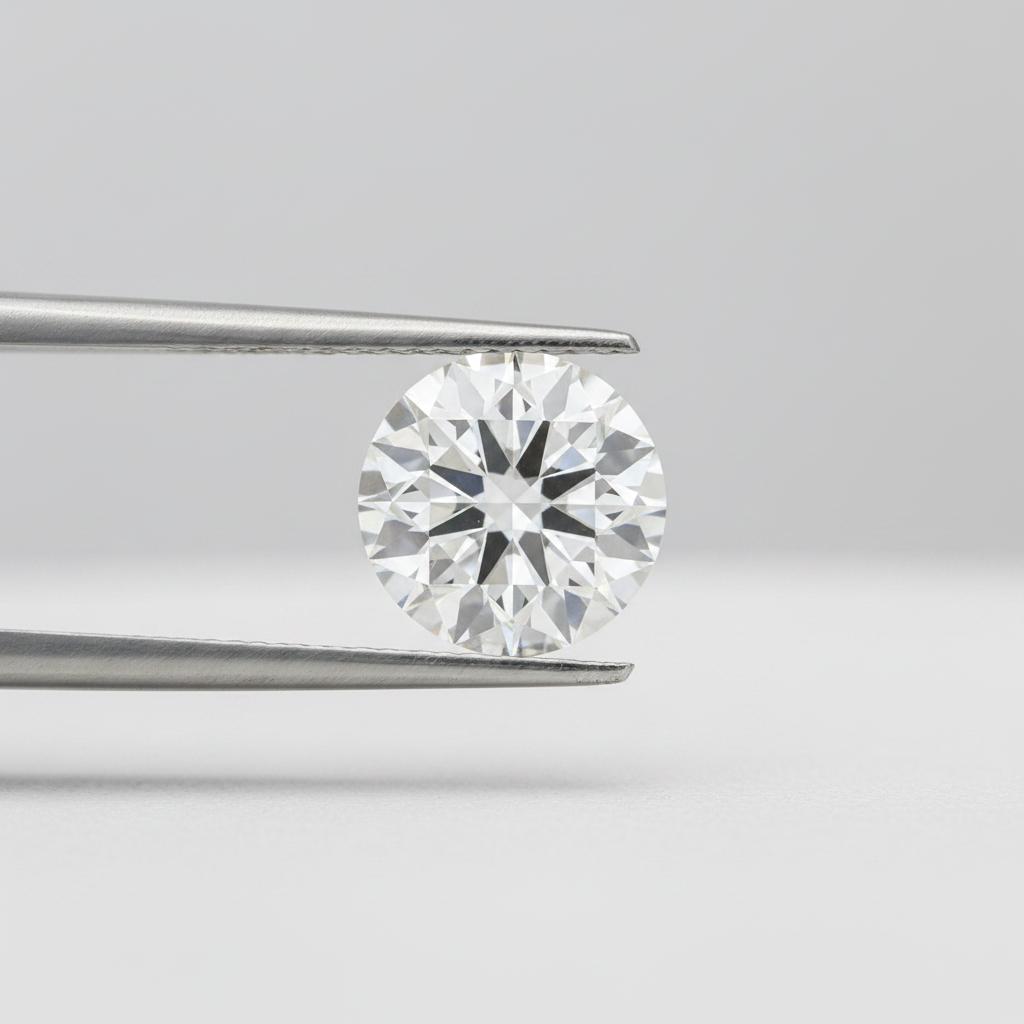 IGI Certified 5.13 Ct E Color VVS2 Round CVD Diamond with 11.01mm Diameter