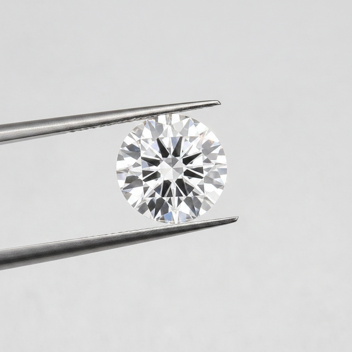IGI Certified 5.04 Ct D Color VS1 Round CVD Diamond with 11.21mm Diameter