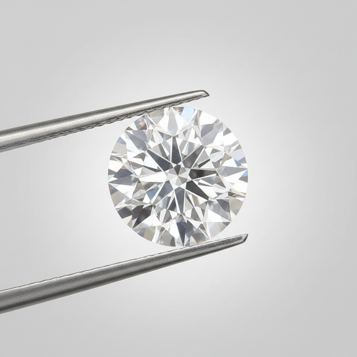 IGI Certified 4.04 Ct E Color VVS2 Round CVD Diamond with 10.20mm Diameter