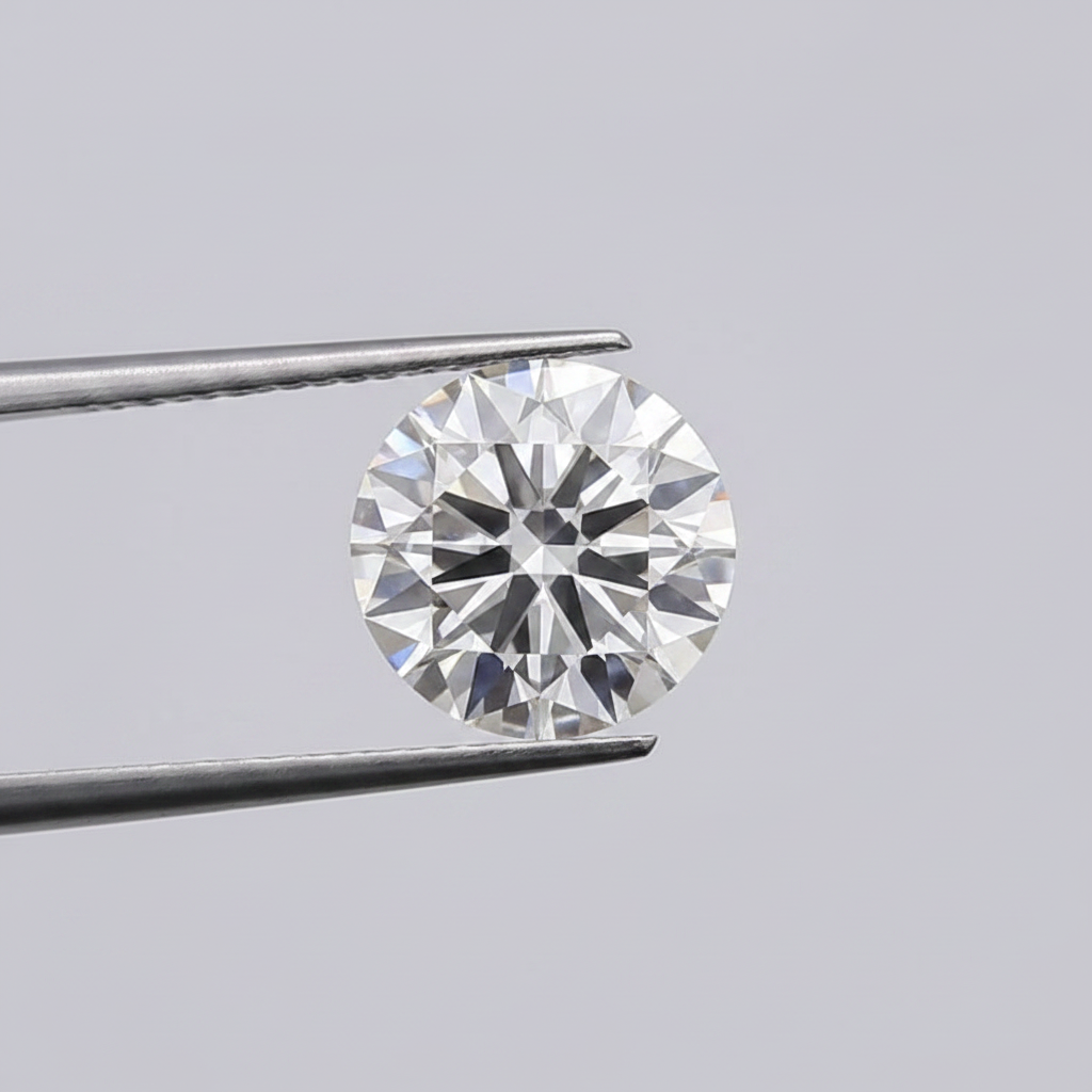 IGI Certified 8.00 Ct F Color VS1 Round CVD Diamond with 12.90mm Diameter