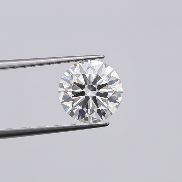 IGI Certified 8.00 Ct F Color VS1 Round CVD Diamond with 12.90mm Diameter