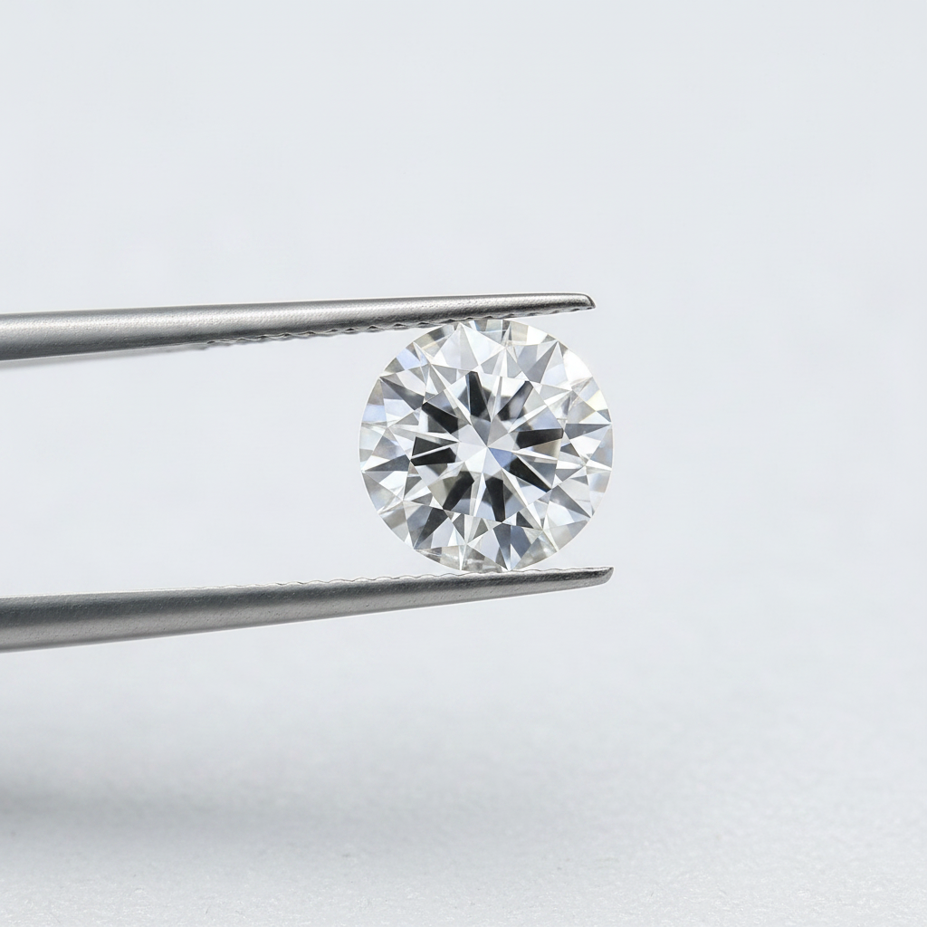 IGI Certified 6.02 Ct F Color VS2 Round CVD Diamond with 11.69mm Diameter