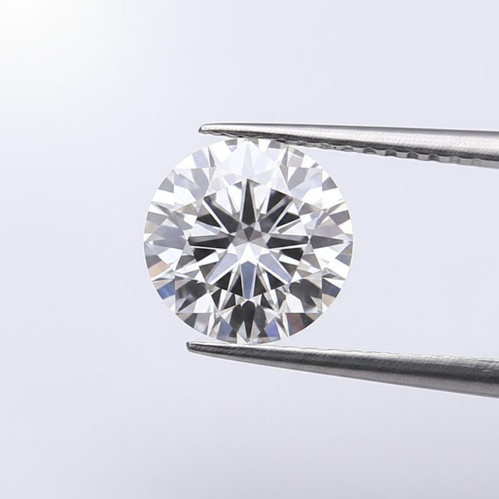 IGI Certified 4.02 Ct F Color VVS1 Round CVD Diamond with 10.39mm Diameter