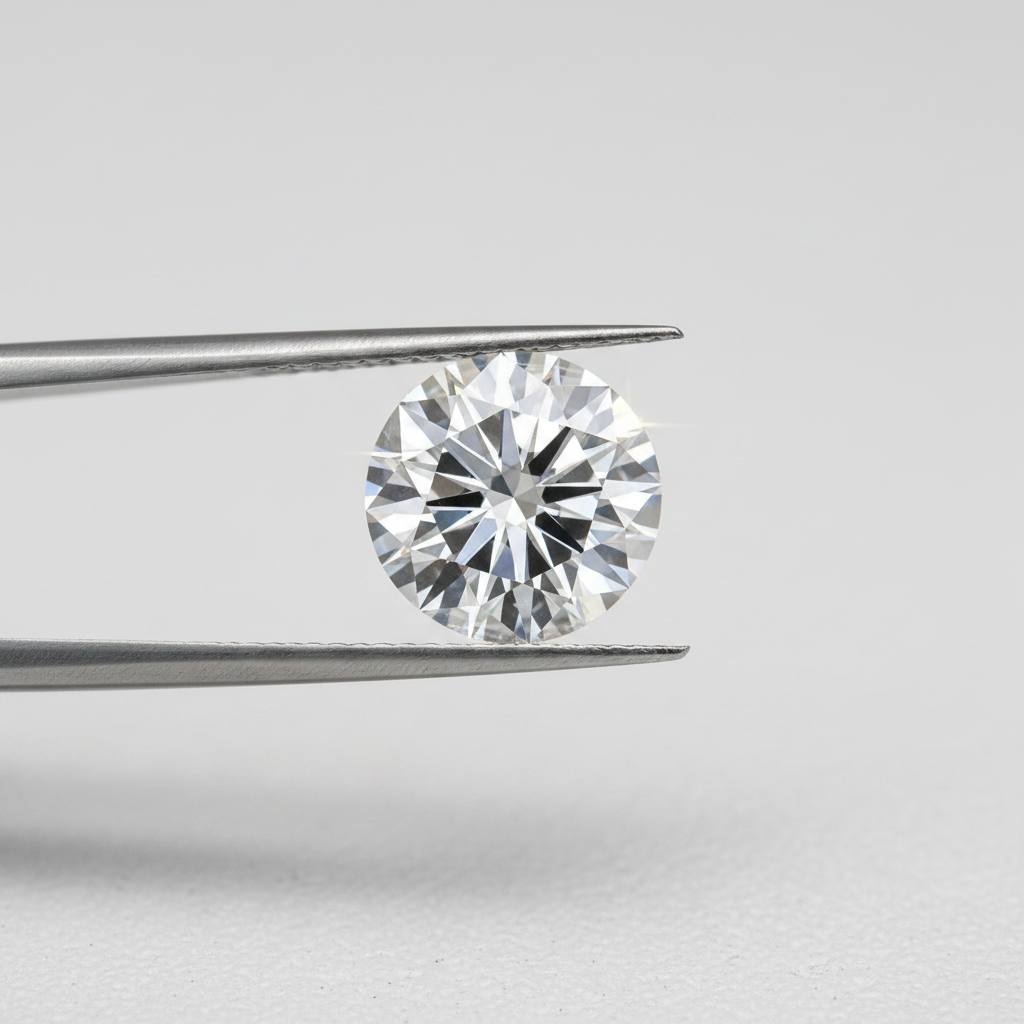 IGI Certified 5.26 Ct D Color VS2 Round CVD Diamond with 11.20mm Diameter