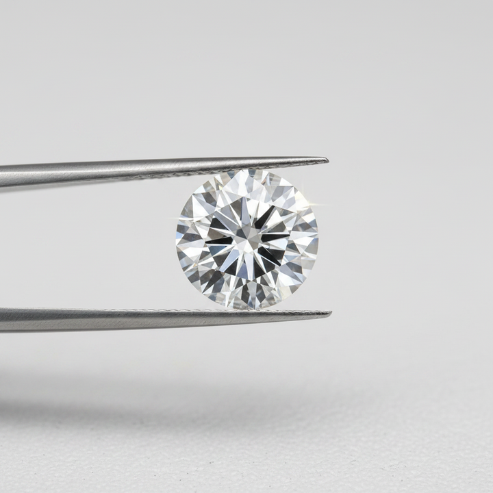 IGI Certified 5.26 Ct D Color VS2 Round CVD Diamond with 11.20mm Diameter