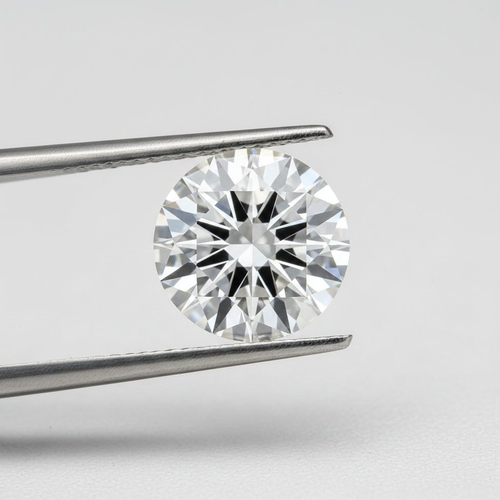 IGI Certified 4.36 Ct E Color VVS2 Round CVD Diamond with 10.67mm Diameter