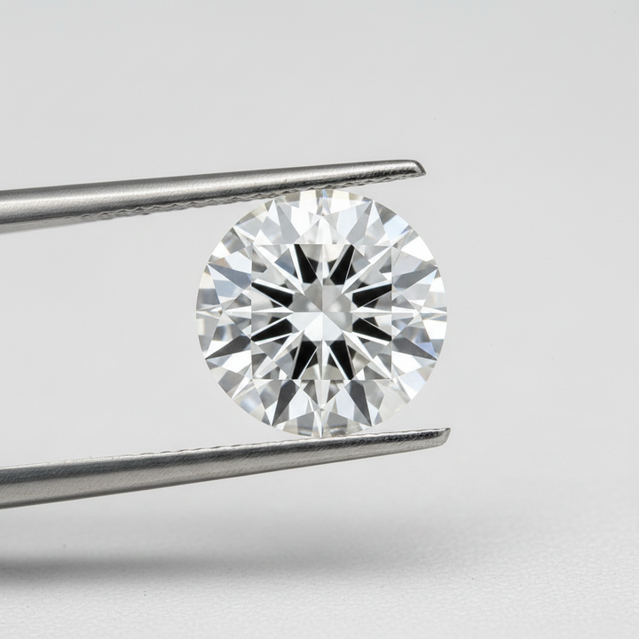 IGI Certified 4.36 Ct E Color VVS2 Round CVD Diamond with 10.67mm Diameter